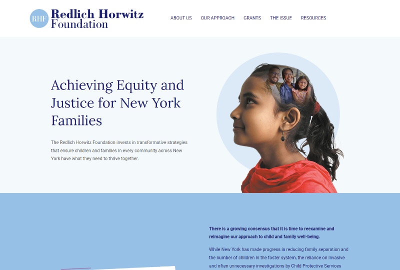 Redlich Horwitz Foundation Desktop Website Screenshot