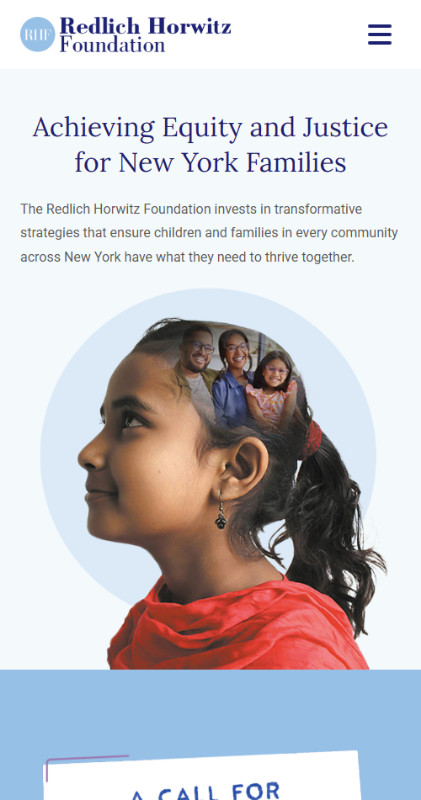 Redlich Horwitz Foundation Mobile Website Screenshot